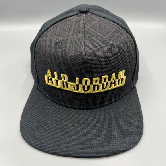 Air Jordan Hat‎ Men Black Embroidered Jumpman Snap Back Cap - Picture 1 of 8